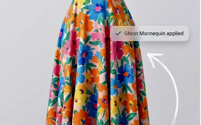 Professional clothing photography